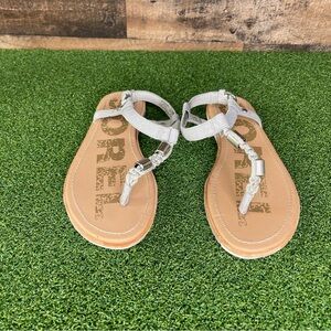 Sorel‎ Ella T-Strap Ankle-High Leather Sandal Women’s Size - 7.5